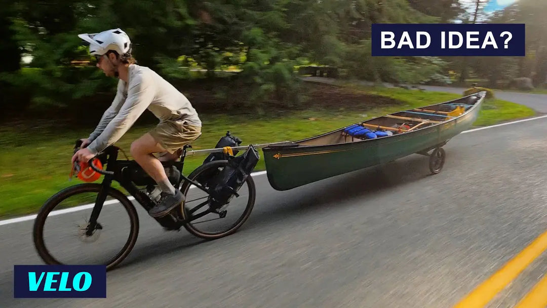 Towing a 17-foot canoe on the Velduro Phantom X