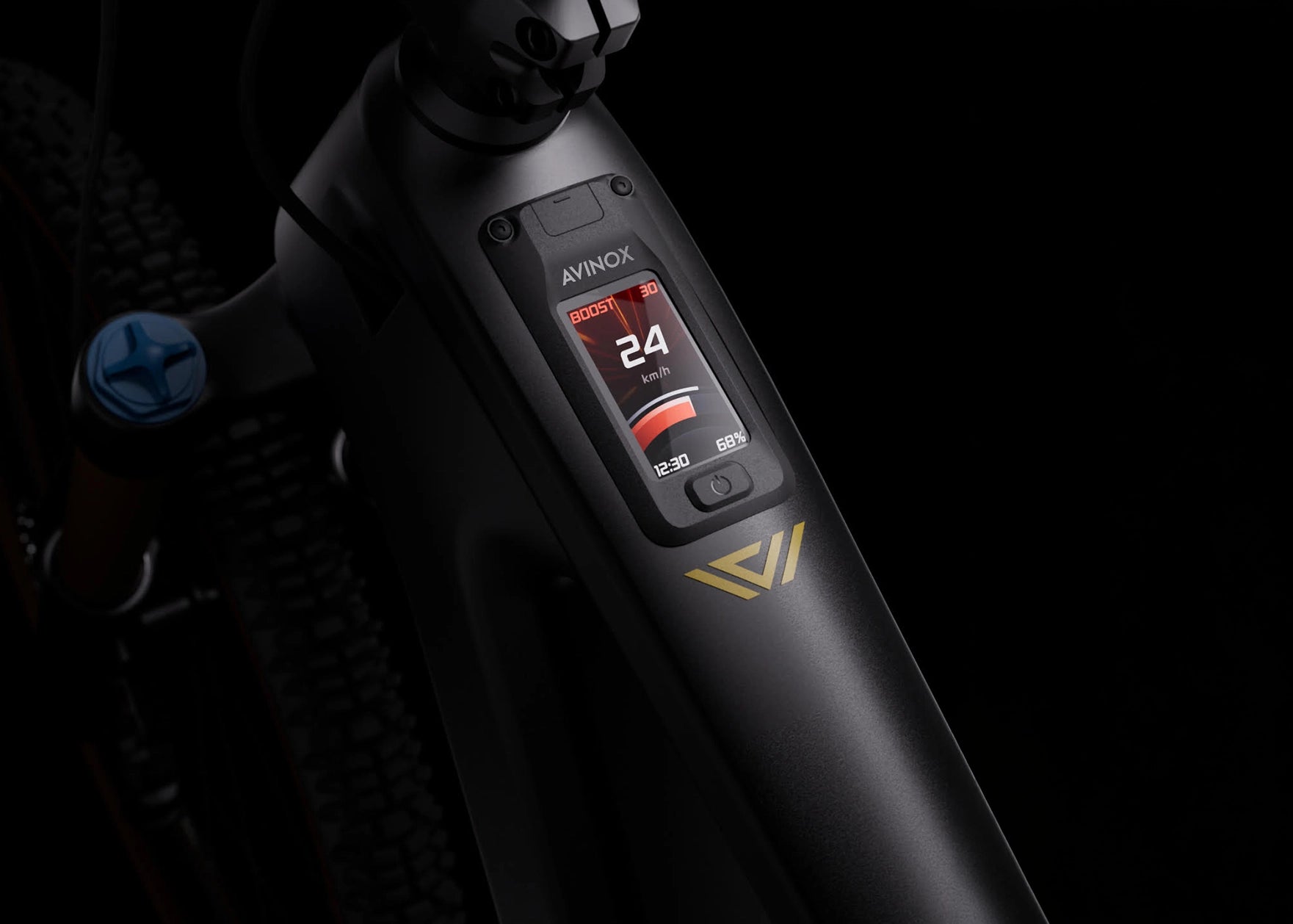 DJI Avinox OLED display on Velduro Rogue