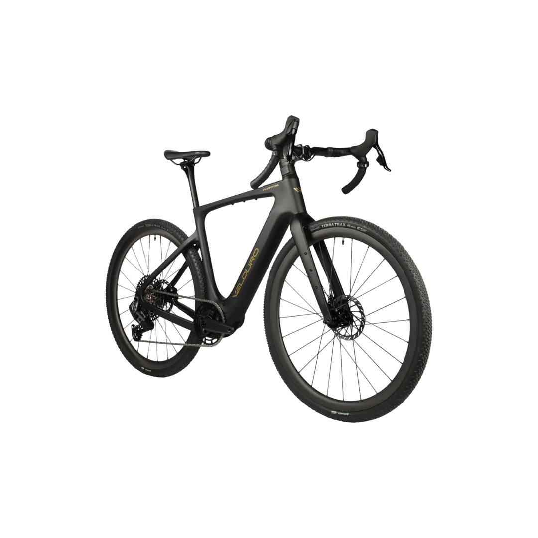 gravel bike schwarz matt Velduro Phantom X - M2